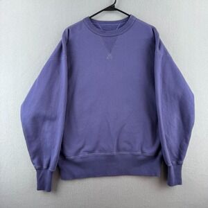 Militora Sweatshirt Mens 42 Purple Double V Crewneck Vtg Repro Einsenstadt Bros